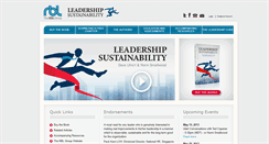 Desktop Screenshot of leadershipsustainability.com