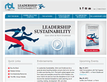 Tablet Screenshot of leadershipsustainability.com